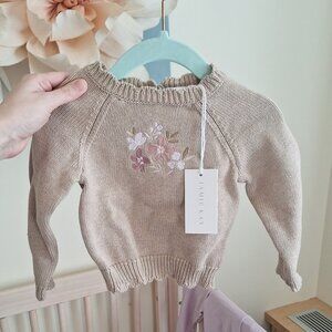 Jamie Kay Audrey Jumper Sweater- Biscuit Marle